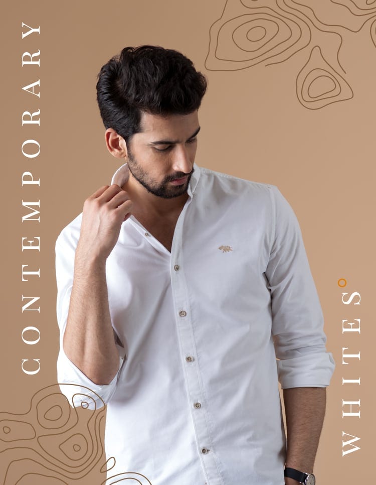 White Shirts Men's Designer White Shirts
