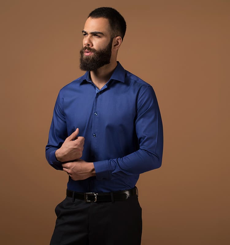 blue shirt for men