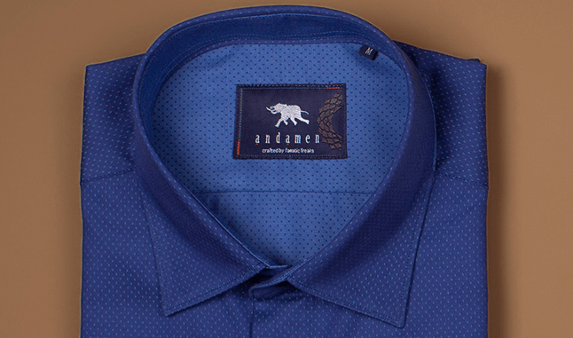 Midnight Blue Luxury Shirts For Men Online Andamen The Best Cotton In World